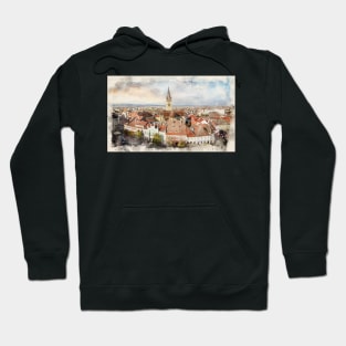 Sibiu, Romania from the Council Tower Hoodie